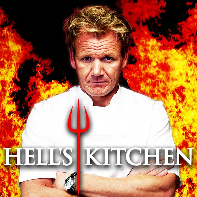 Michelin Star-winner Ramsay’s five-time Emmy-nominated show Hell’s Kitchen, shows us how aspiring chefs compete to become head chef at one of Gordon’s prestigious restaurants. Who can survive the temper of Gordon Ramsay & his Hell’s Kitchen?