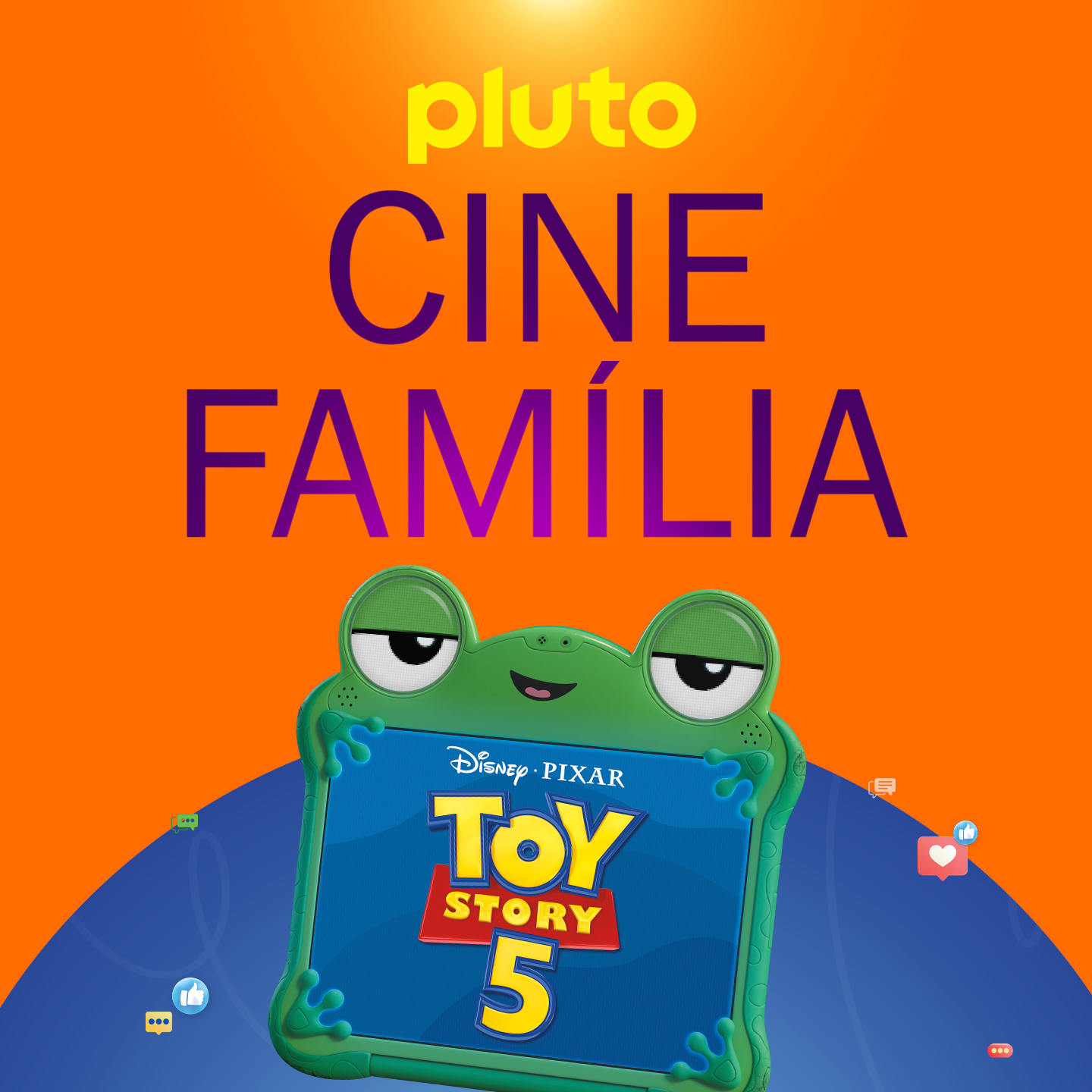 As mais diversas e divertidas atrações do mundo do cinema se reúnem no canal Pluto TV Cine Família. Encontre animações, comédias, dramas e aventuras para encher a sala e emocionar a família  inteira.