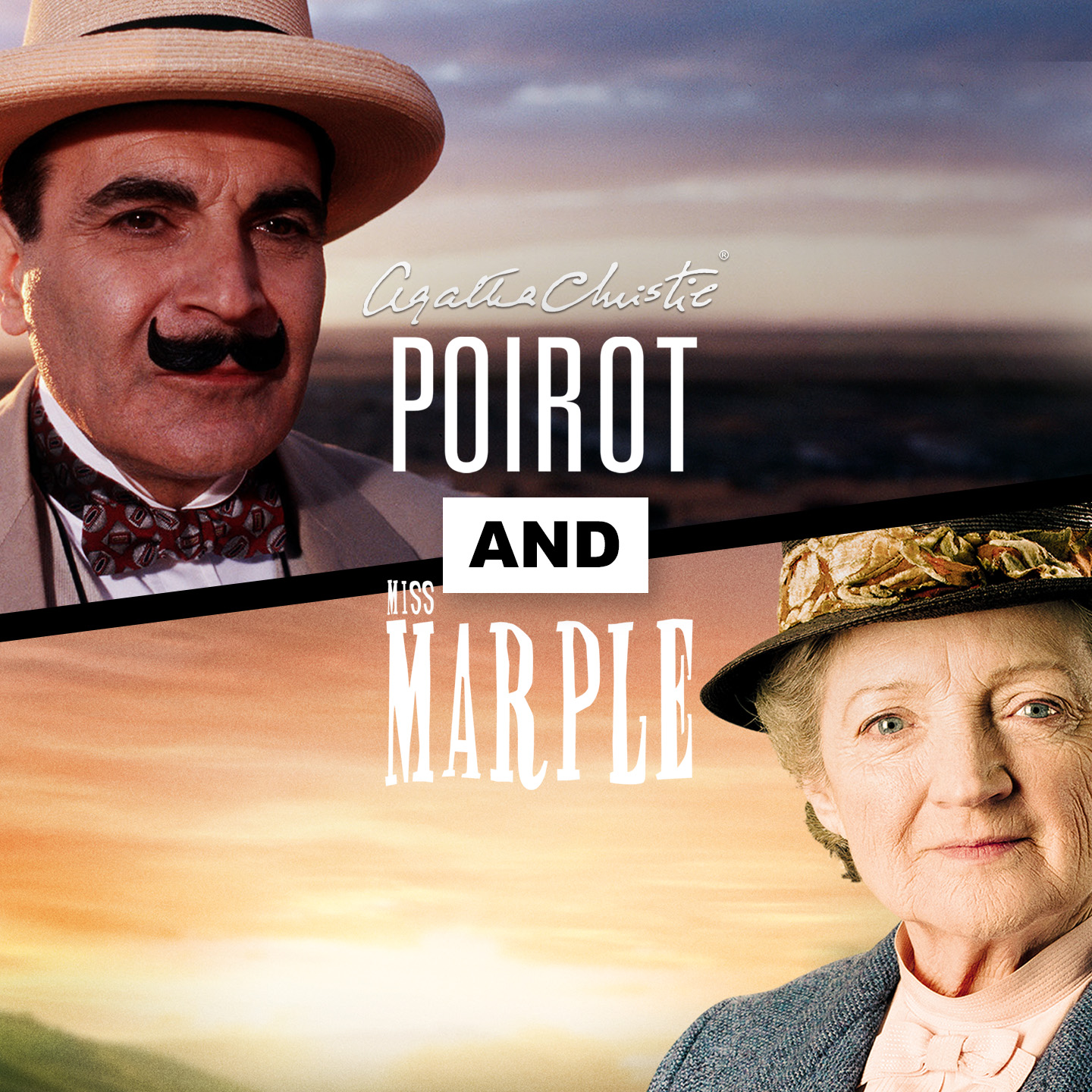 Una víctima, un grupo de sospechosos y un detective brillante… Disfruta de la obra de Agatha Christie y las aventuras de dos de los personajes de ficción más famosos en Agatha Christie Poirot and Miss Marple.