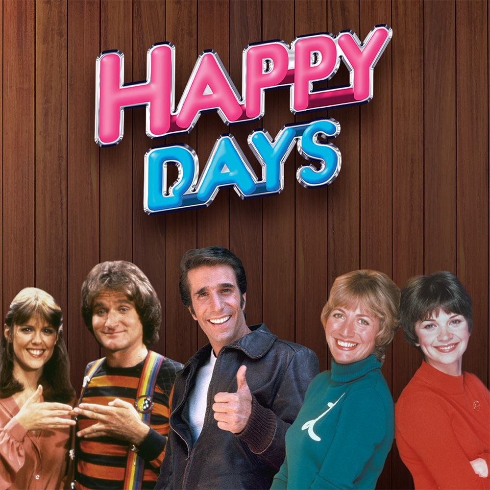 Ayyyy! Tilbakeblikk til enklere (og morsommere) tider! I denne klassiske sitcomen følger vi Cunningham-familien og den elskelige og søte mekanikeren Fonzie. Dette programmet vises uten undertekster.