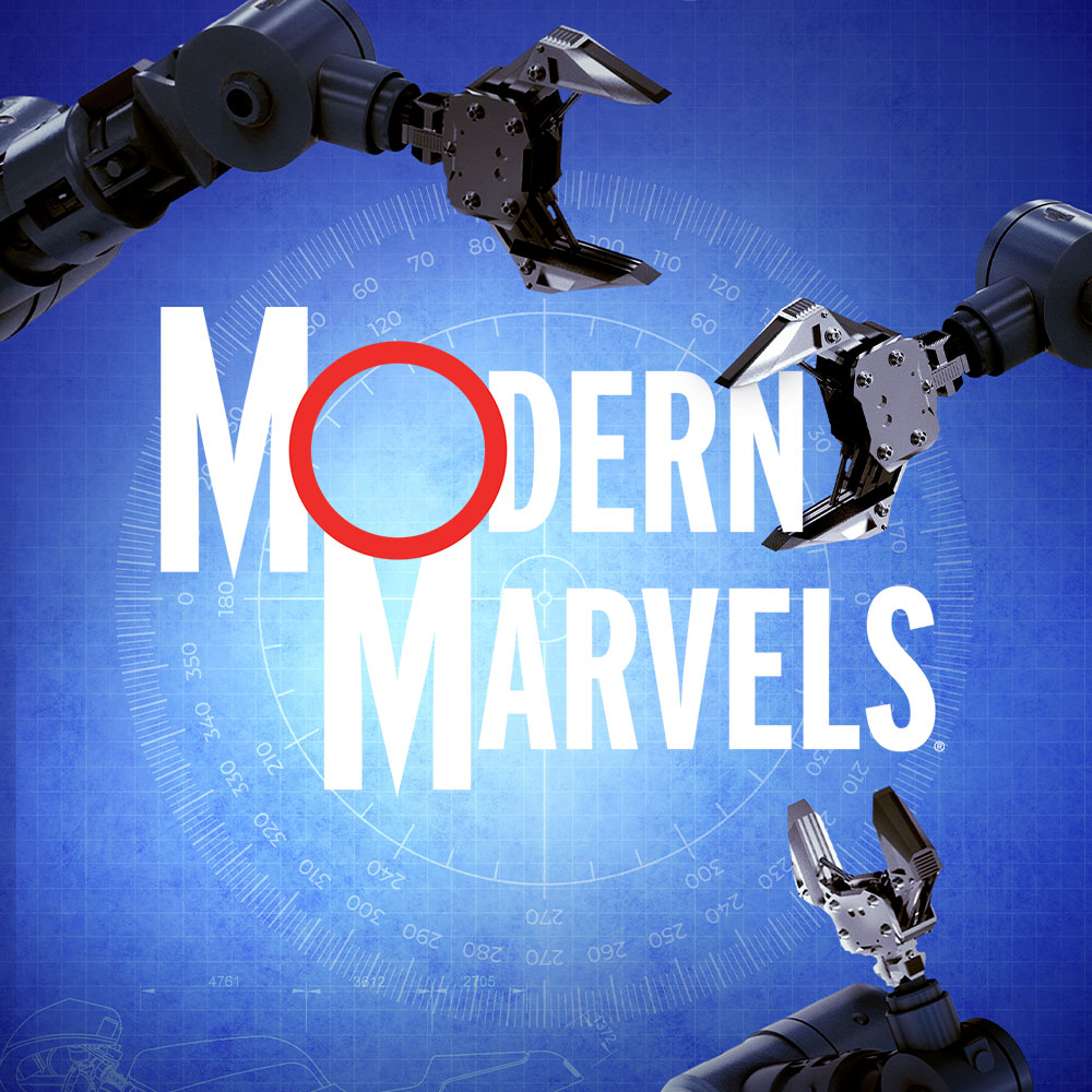 "Modern Marvels" hyllar uppfinningsrikedom och fantasi i stor skala. Här berättas fantastiska historier om de som gör, drömmer och skapar vardagsföremål, tekniska framsteg och konstgjorda underverk.