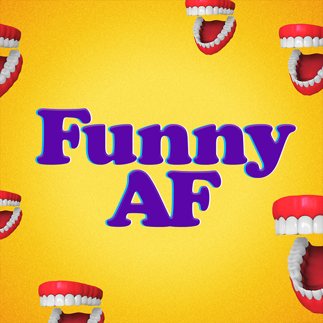 Funny AF is your home for the funniest comedians in the funniest shows. With iconic sitcoms, edgy sketch comedy, zany animation, and cult favorites, Funny AF is just that: Funny AF.