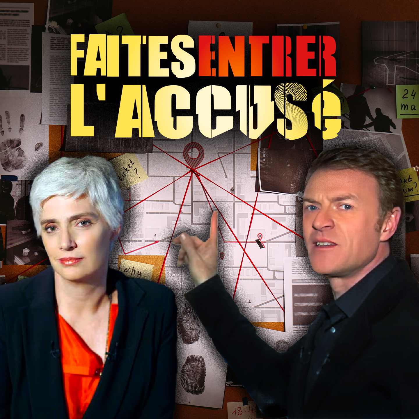 Faites Entrer L'Accusé retrace les plus grandes affaires criminelles françaises jugées depuis les années 1950 : l'affaire Grégory, l'affaire Christian Ranucci, l'assassinat du juge Michel, etc.