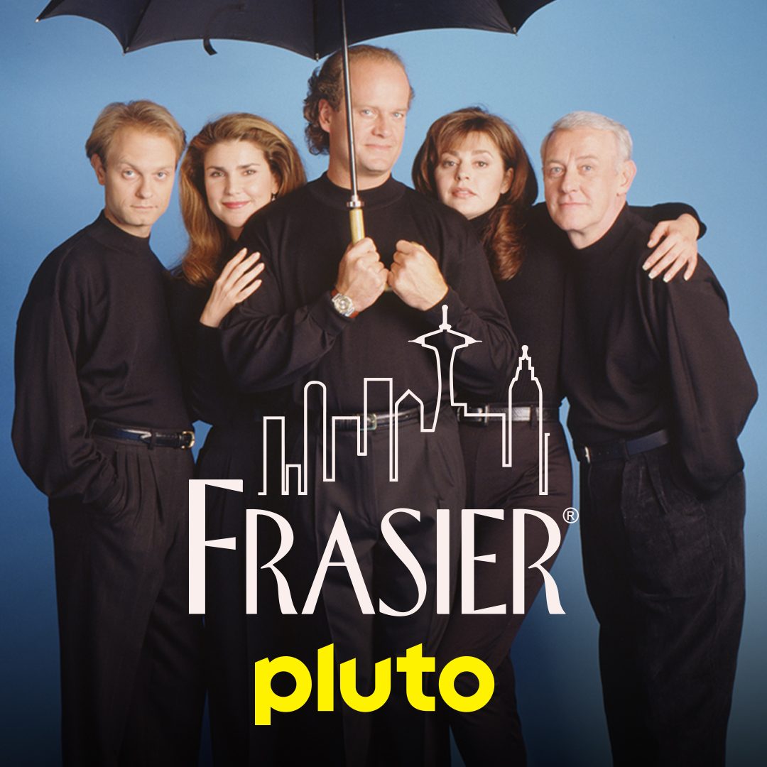 You asked for it, and we’re listening: the doctor is now in session 24 hours a day. Grab a cappuccino and drop in on Frasier, Niles, Martin, Daphne, Roz, and of course, Eddie, with all 11 seasons of the award-winning series on Pluto TV.