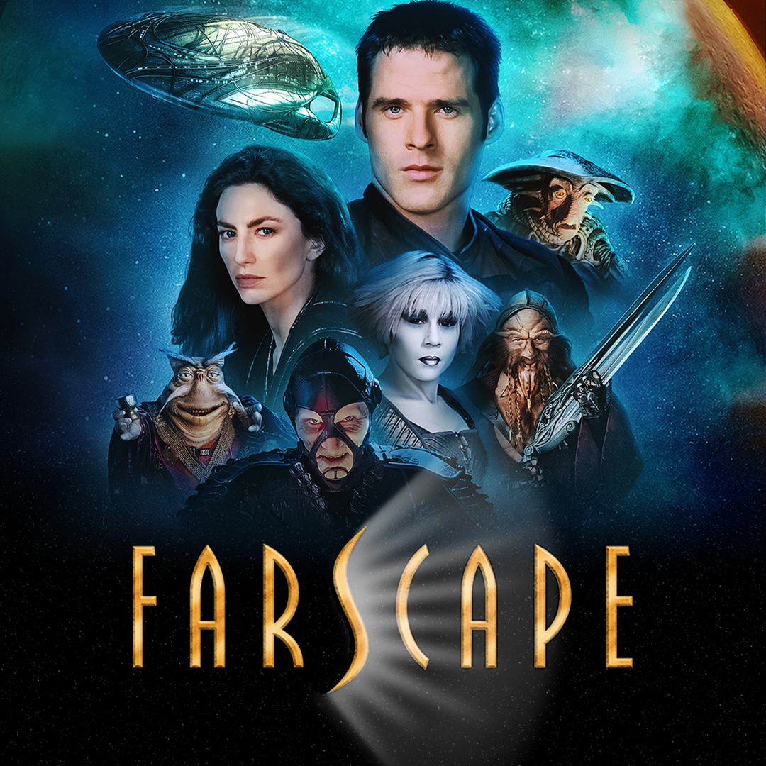 Strange worlds, unforgettable creatures and one man’s fight to find his way home. Follow astronaut John Crichton as he’s hurled across the universe into a living ship of alien fugitives in the classic sci-fi series Farscape.