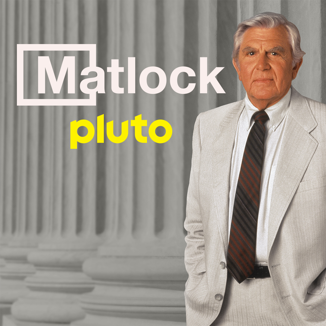 If you’re on trial, there is only one man you want sitting at the defendant’s table with you: attorney Ben Matlock. Watch Andy Griffith bring his folksy brand of justice any time of day on Pluto TV.