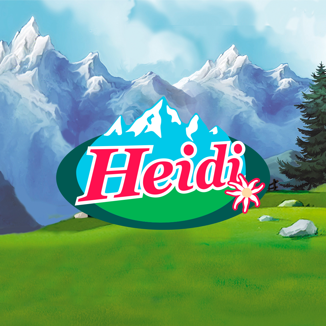 Heidi es una niña huérfana que vive en los Alpes junto a su abuelito. Es feliz jugando con su perro, las cabritas y su amigo Pedro, pero un día tiene que abandonar sus queridas montañas.