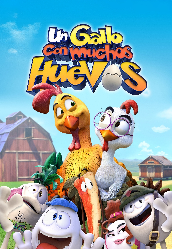 Un gallo con muchos huevos