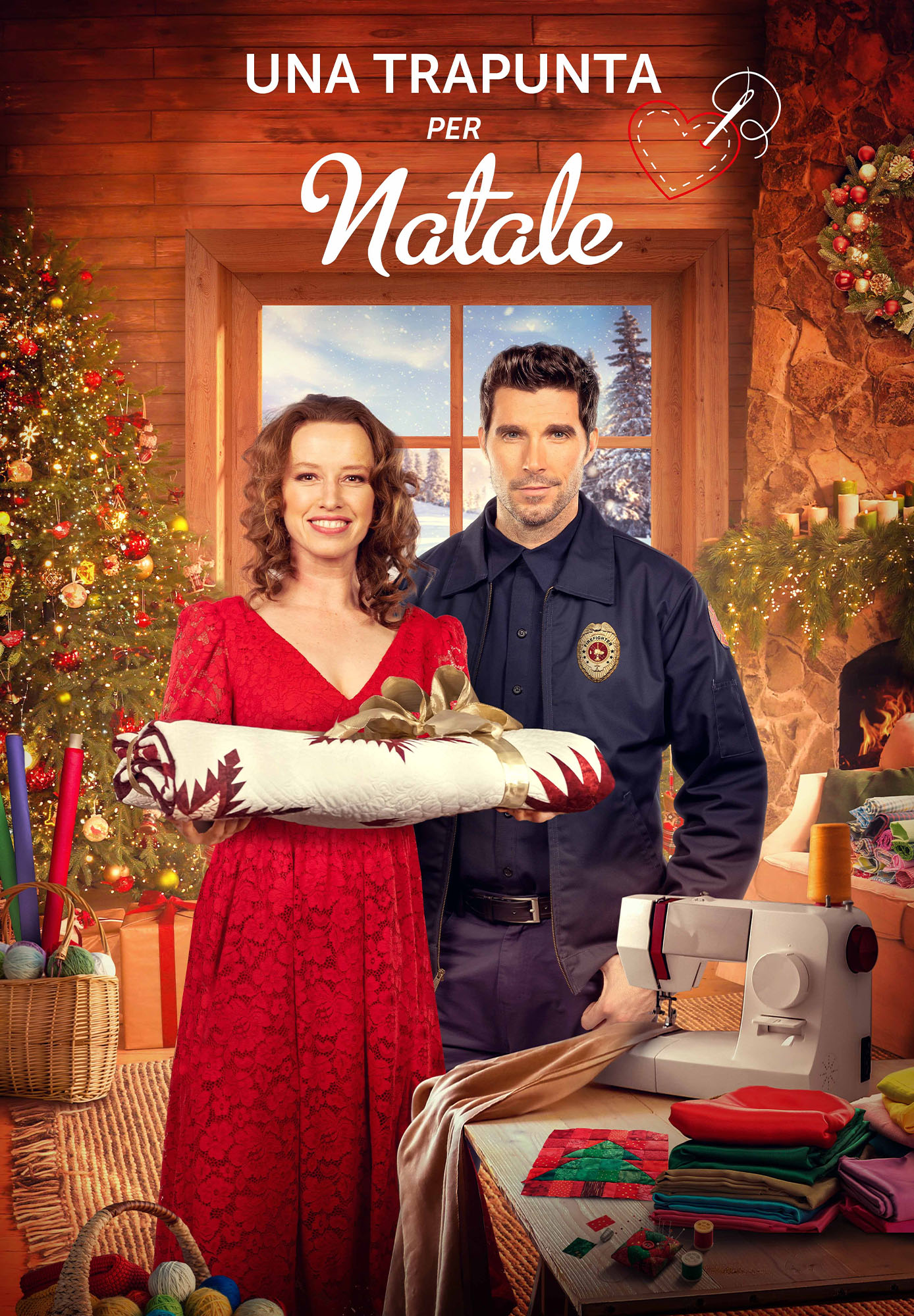 Immagine di una trapunta per natale
