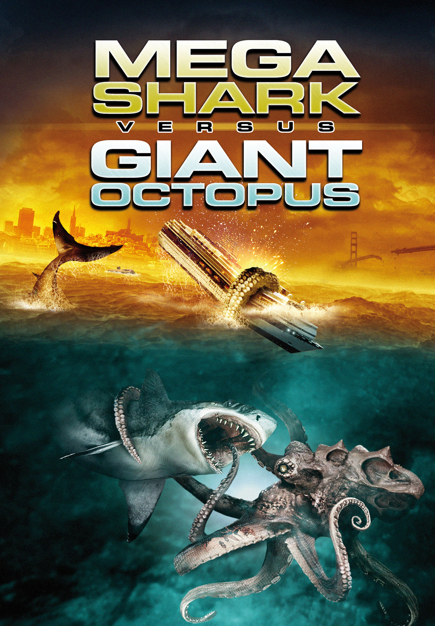 pochette du film Mega Shark vs. Giant Octopus