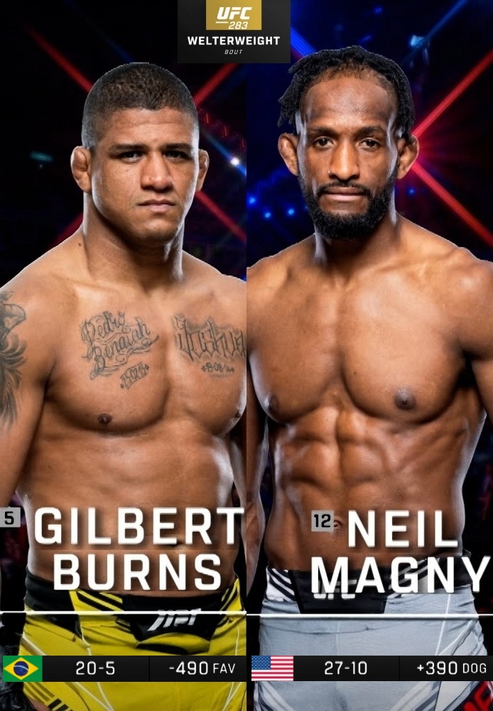 283: Gilbert Burns vs. Neil Magny: Main Card