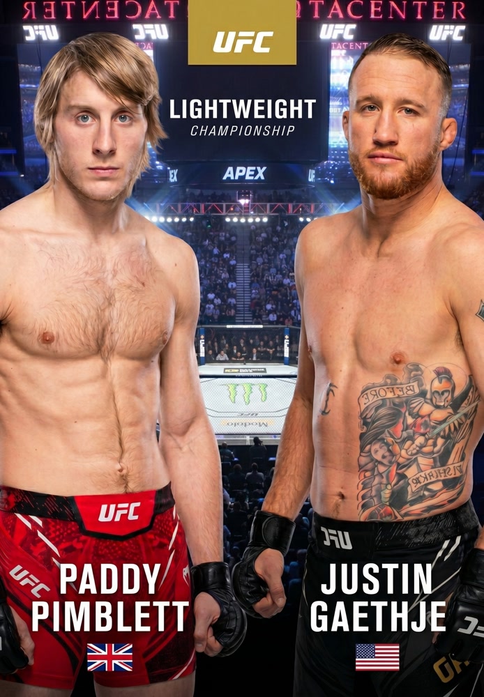 Justin Gaethje vs. Paddy Pimblett (UFC 324: Gaethje vs. Pimblett - Main)