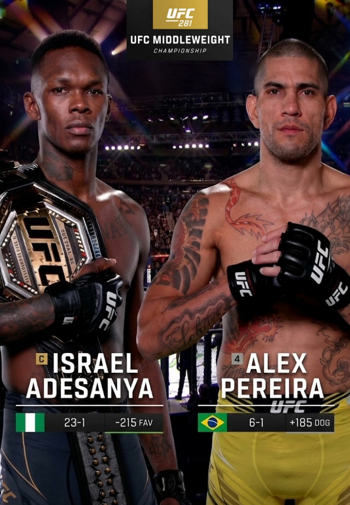 281: Israel Adesanya vs. Alex Pereira Main Card