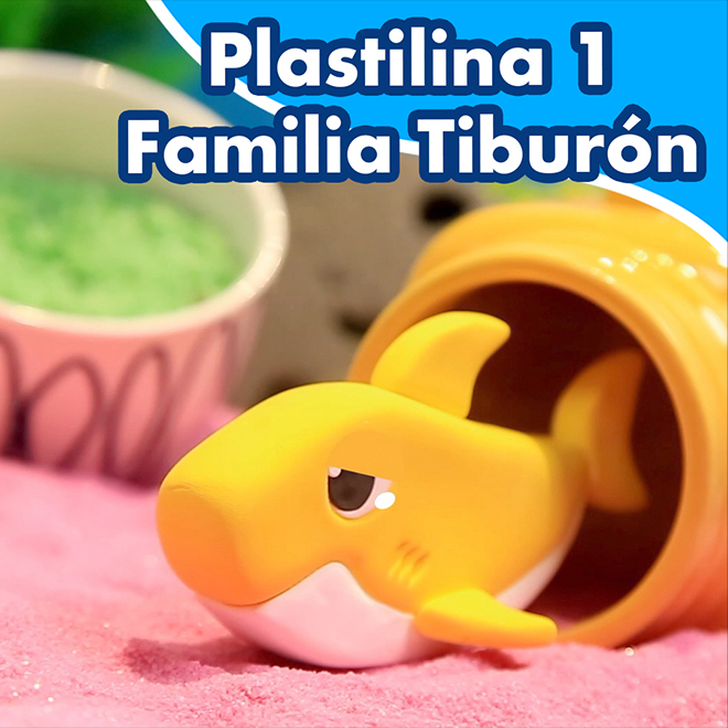Plastilina 1 Familia tiburón