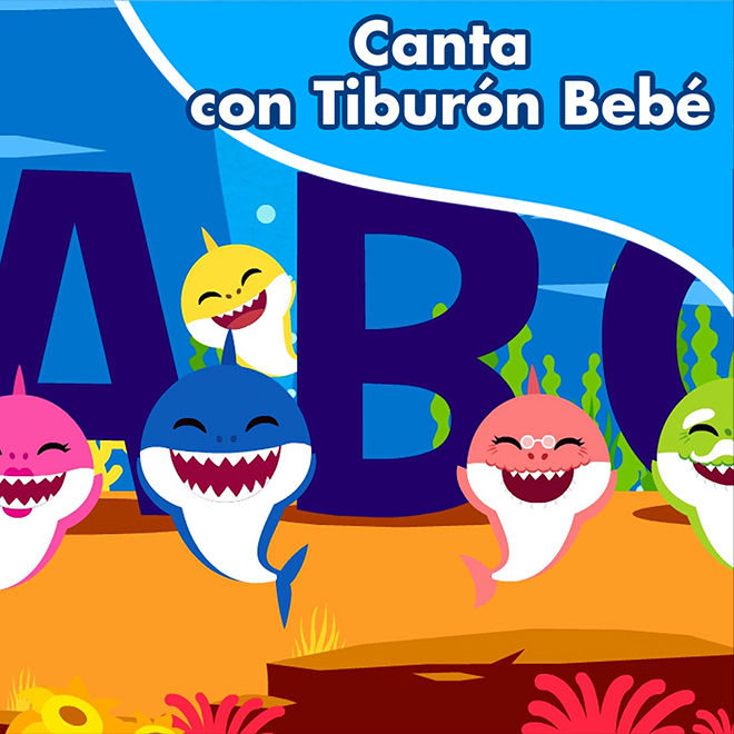 Canta con tiburón bebé