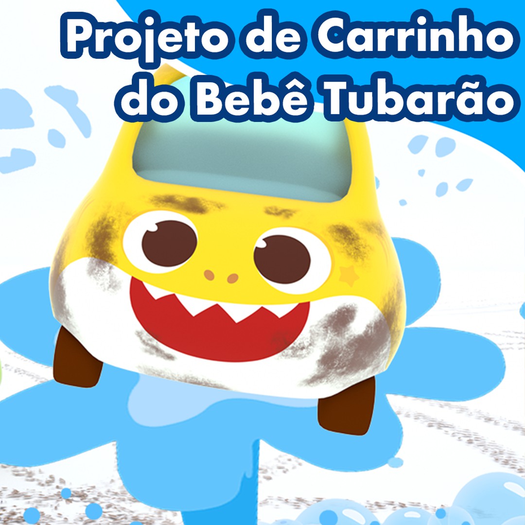 Projeto de Carrinho do Bebê Tubarão