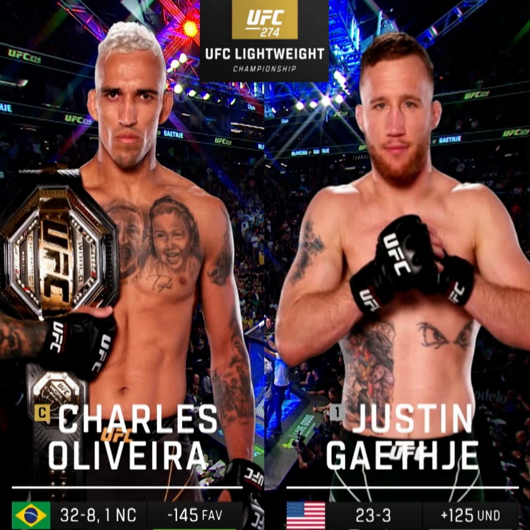 274: Charles Oliveira vs. Justin Gaethje Main Card